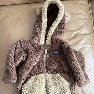 Patagonia 3-6 Month Furry Friends Fleece Hoody Jacket